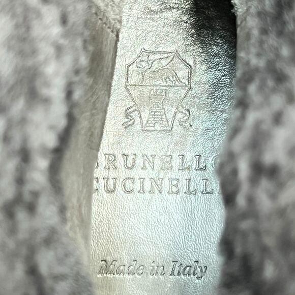 Brunello Cucinelli Women’s Brown Hi Sheen Cuffed Winter Boot Size US 10 - Picture 10 of 10